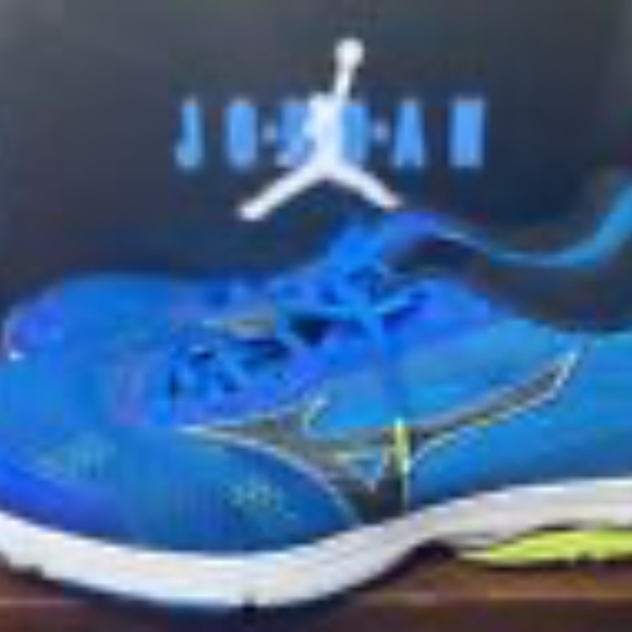 Mizuno Wave Sayonara 3 Running Training Performance Shoes Blue Yellow Womens 12 - Picture 5 of 6